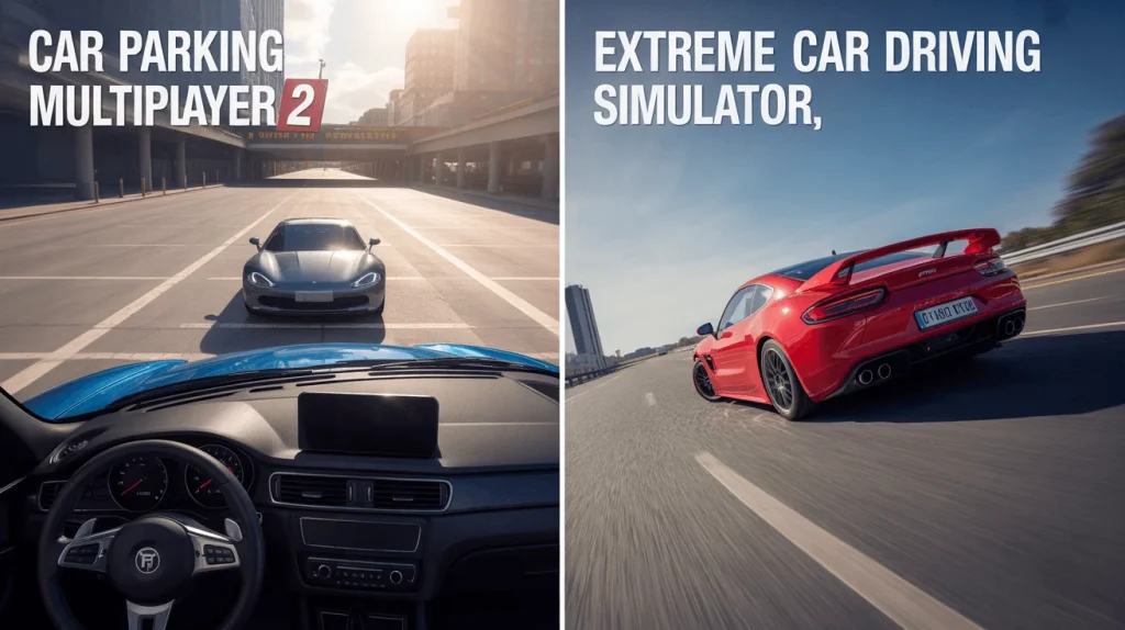 Car Parking Multiplayer 2 vs Extreme Car Driving Simulator