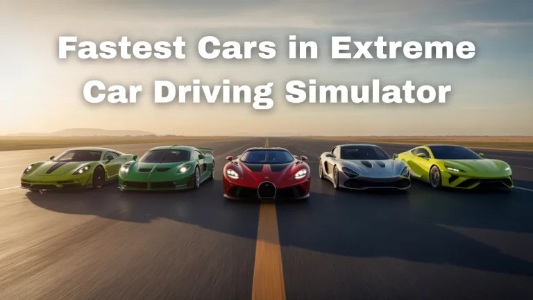 Fastest Cars in Extreme Car Driving Simulator